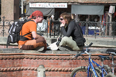 Tourists in Patan